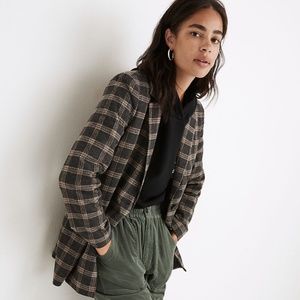 Madewell Dorset Blazer in Windowpane in XXS